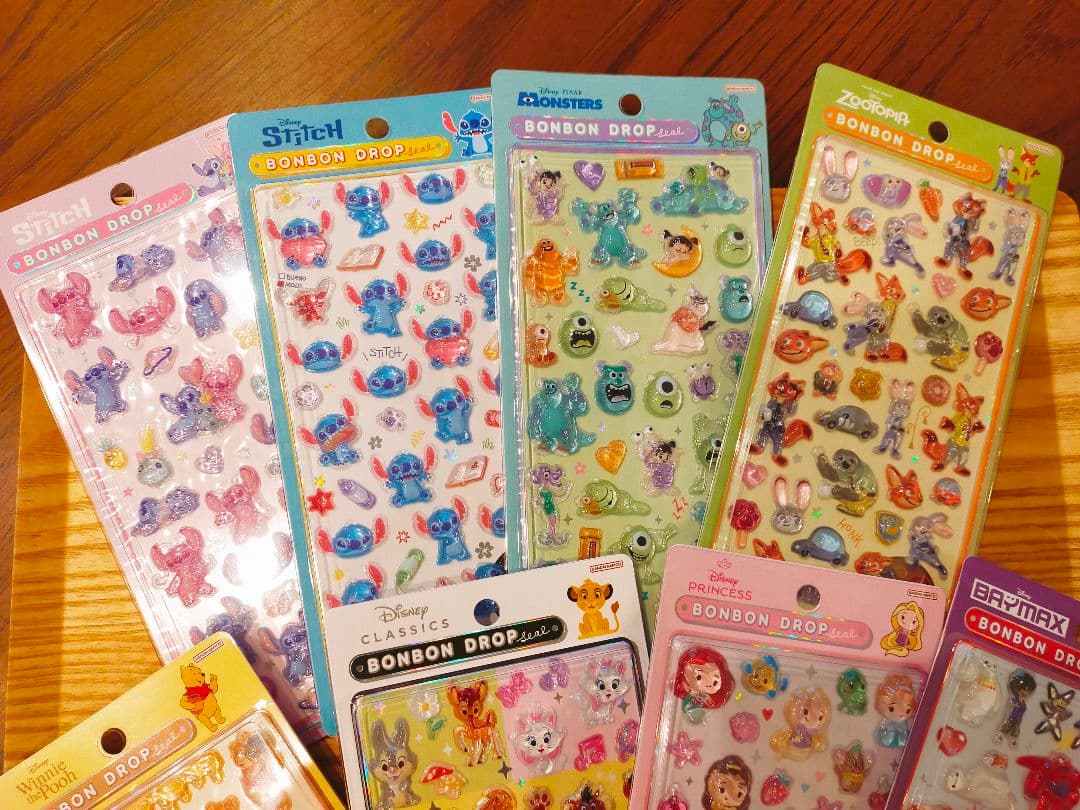 ディズニー ボンボンドロップシール 第2弾 8種セット