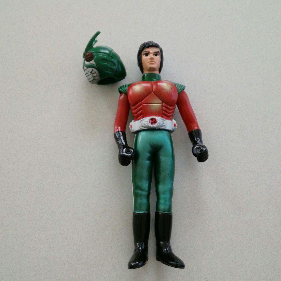 スカイライダー当時物、面取れソフビ