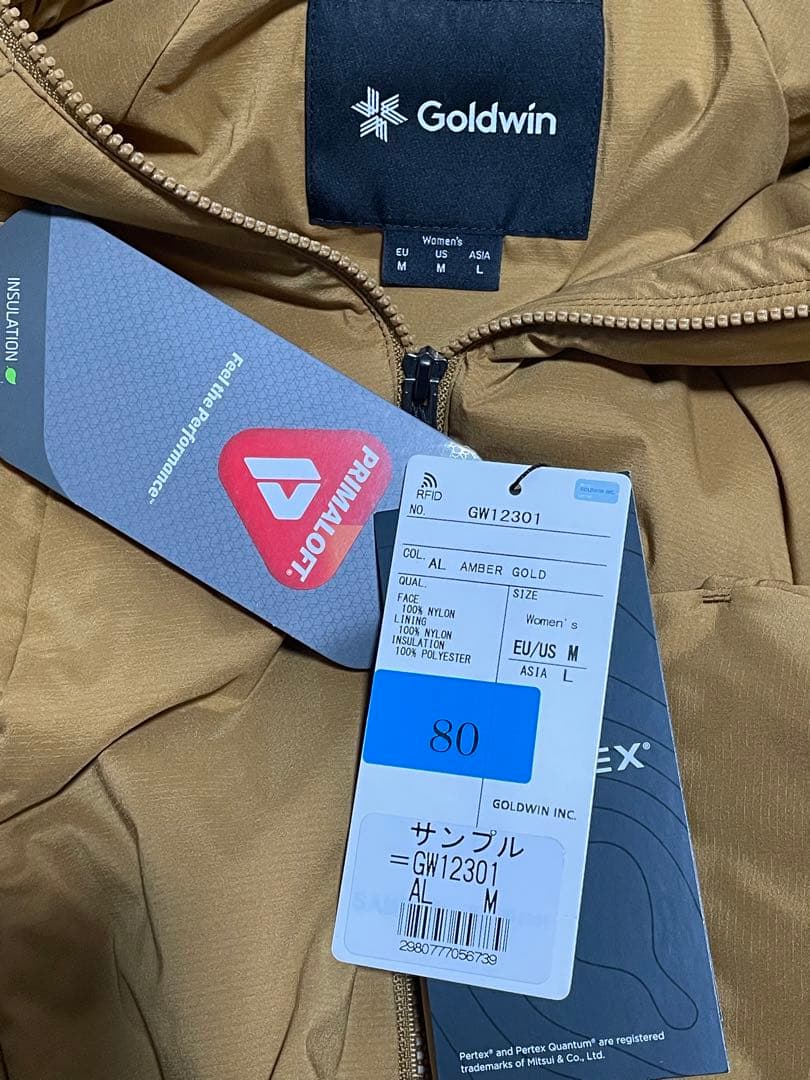 Goldwin GW12301 Amber Gold Lサイズ ウェア