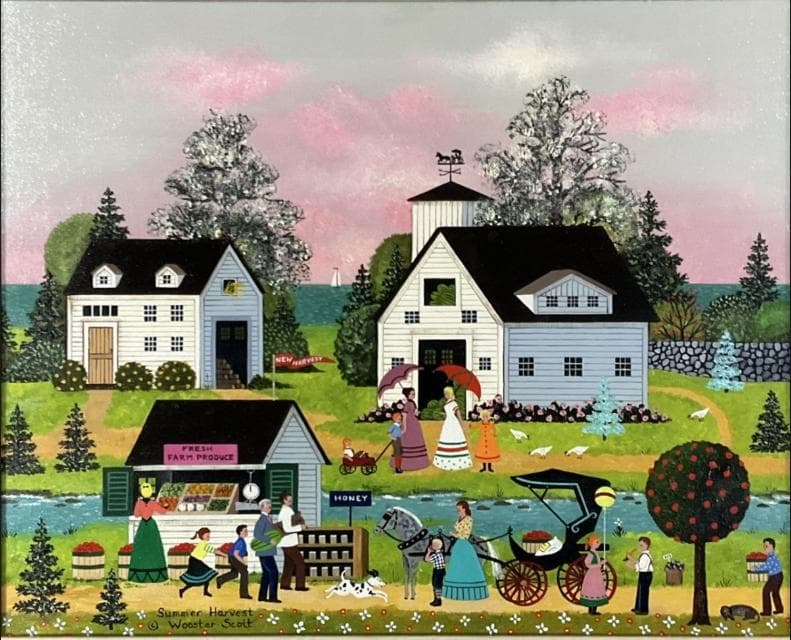 【260万円販売】ジェーン・ウースター・スコット油彩原画