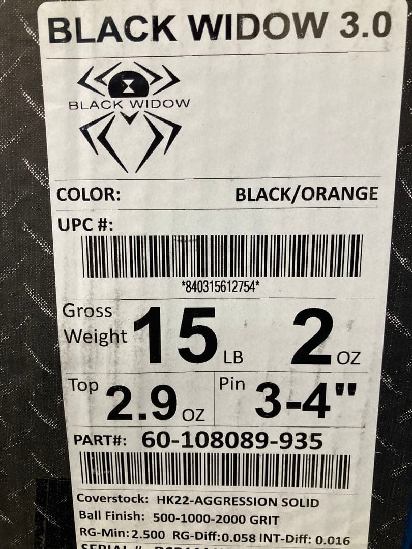 【新品未使用】ブラックウィドー3.0 15ポンド