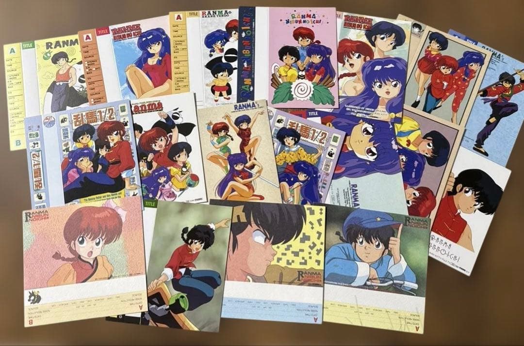 当時物 らんまカセットインデックス76枚まとめ売り