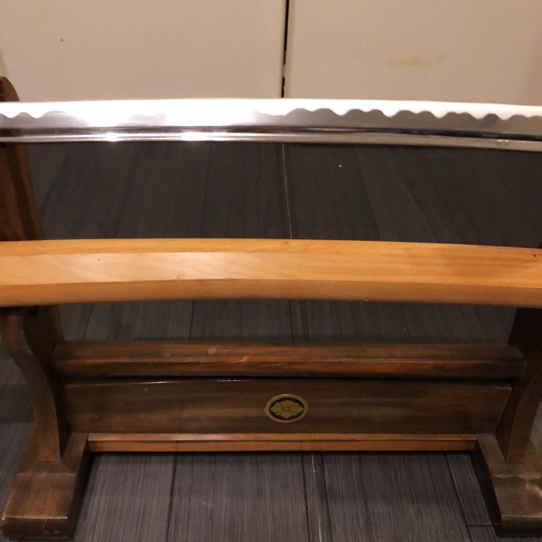 最高級模造刀 濃州関工　白鞘 太刀　樋入り刀身　居合刀 太刀　重みあり