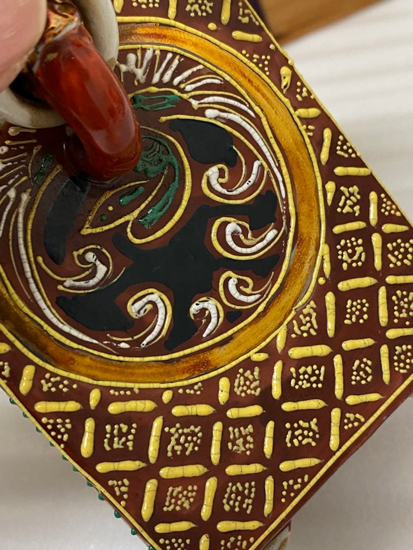 3-3034 香炉　薩摩焼　アンティーク