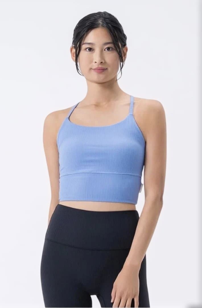 新品未使用WEB限定バックツイストセパレートタンクトップ スモークブラックS