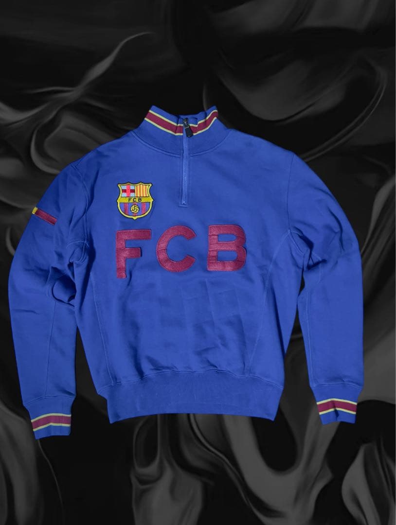 貴重品 日本未発売 バルセロナ 刺繍 ハーフジップ