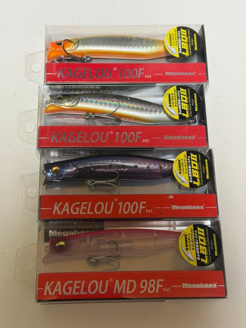 メガバス カゲロウ 100F、98F 4個セット