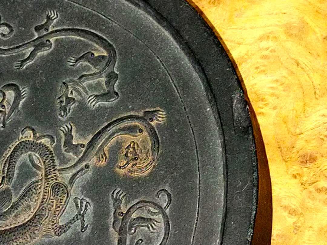 ♥大きな　墨　中国墨　395ｇ　唐墨　古墨　骨董　古玩　中国