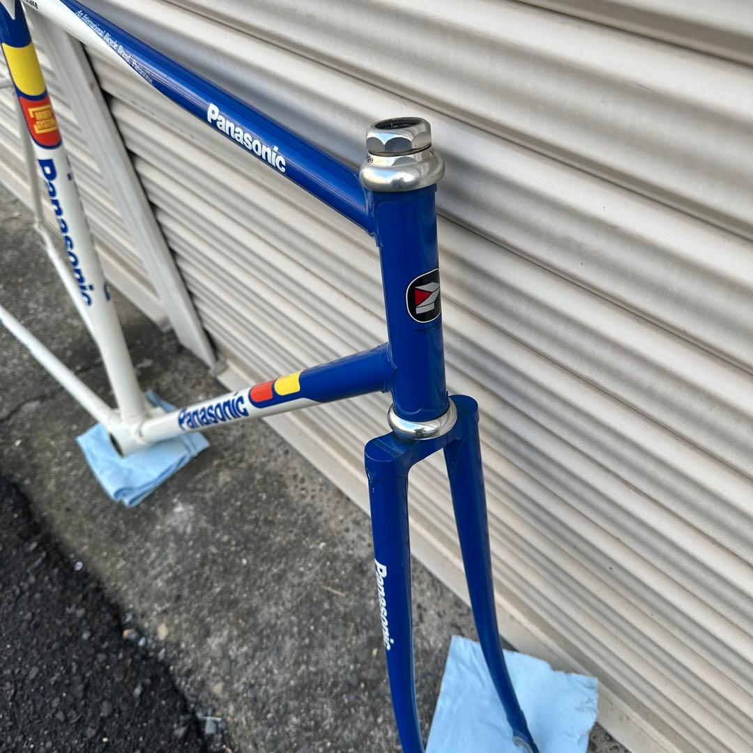 Panasonic レーサーカラー　ピストバイク　フレームセット　njs