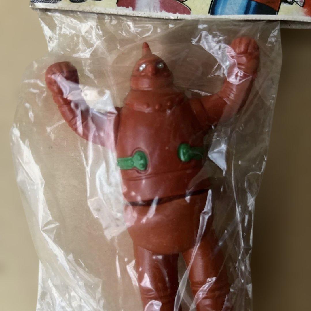 【未開封品】年代物 ブルマァクの怪獣シリーズ 鉄人28号 ソフビ フィギュア ①