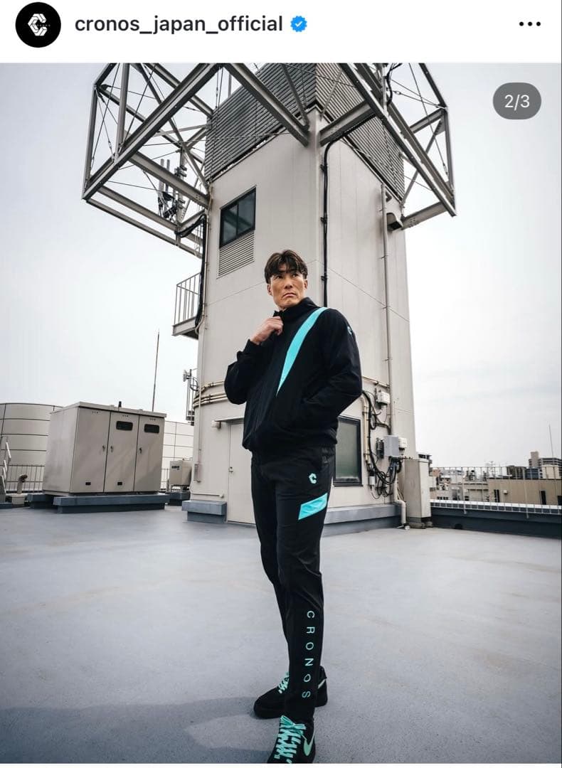 cronos即完売モデル！！ティファニーブルー上下セットアップ ＋Tシャツ