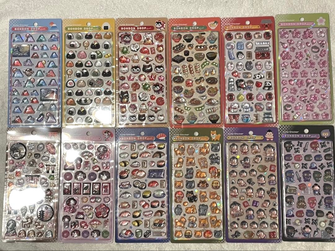 正規品　ボンボンドロップシール　和柄　12種類 ボンドロ