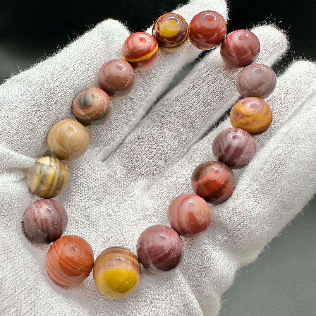 珍しい色味！！　トロピカルカラー　天眼アラシャンメノウ　ブレスレット