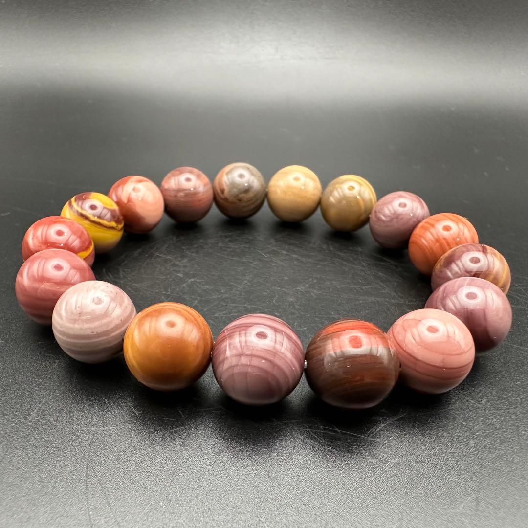 珍しい色味！！　トロピカルカラー　天眼アラシャンメノウ　ブレスレット