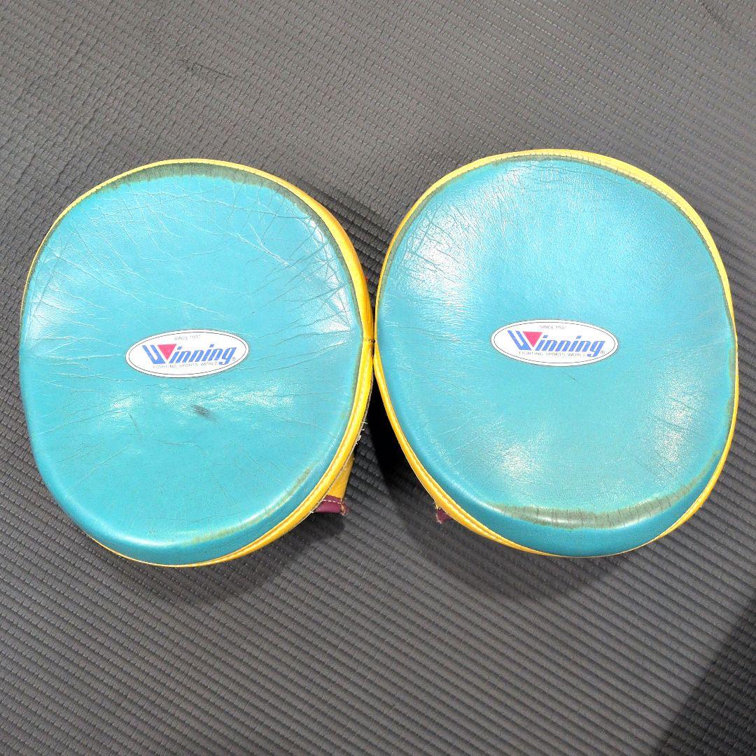 Winning 特注 パンチングミット 赤/金/緑