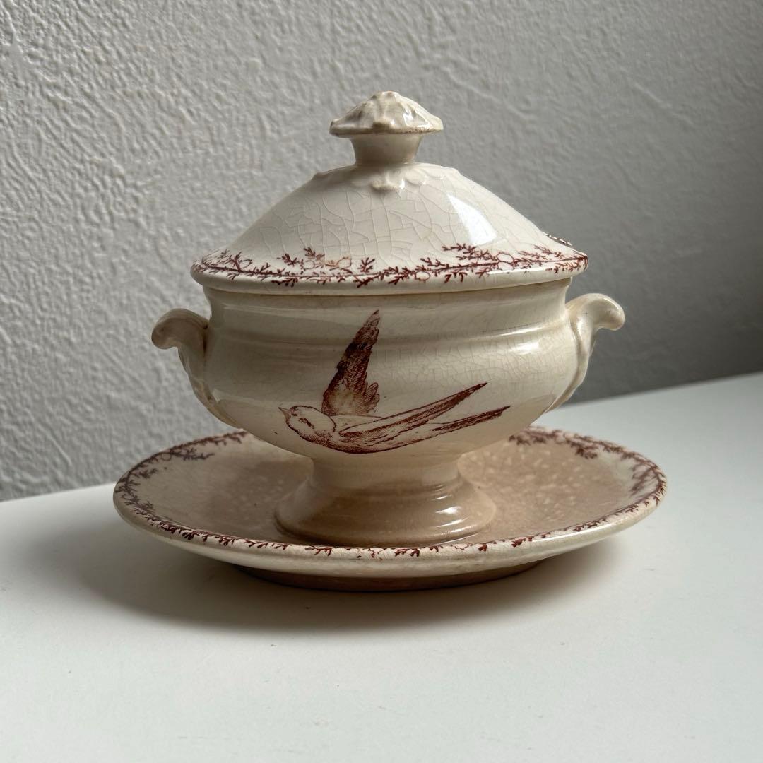 フランスアンティーク　クレイユモントローSYLVAミモザシリーズ　ムタディエ