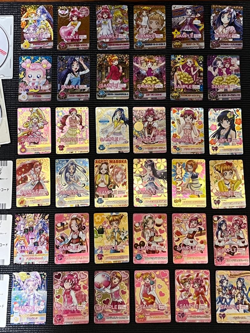 非売品　データカードダスプリキュア　サンプルカード60枚　展示カード　データCD