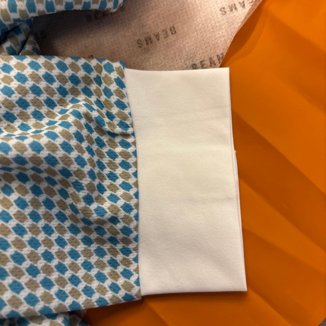 BEAMS GOLF 吸湿速乾ポロシャツ 水色