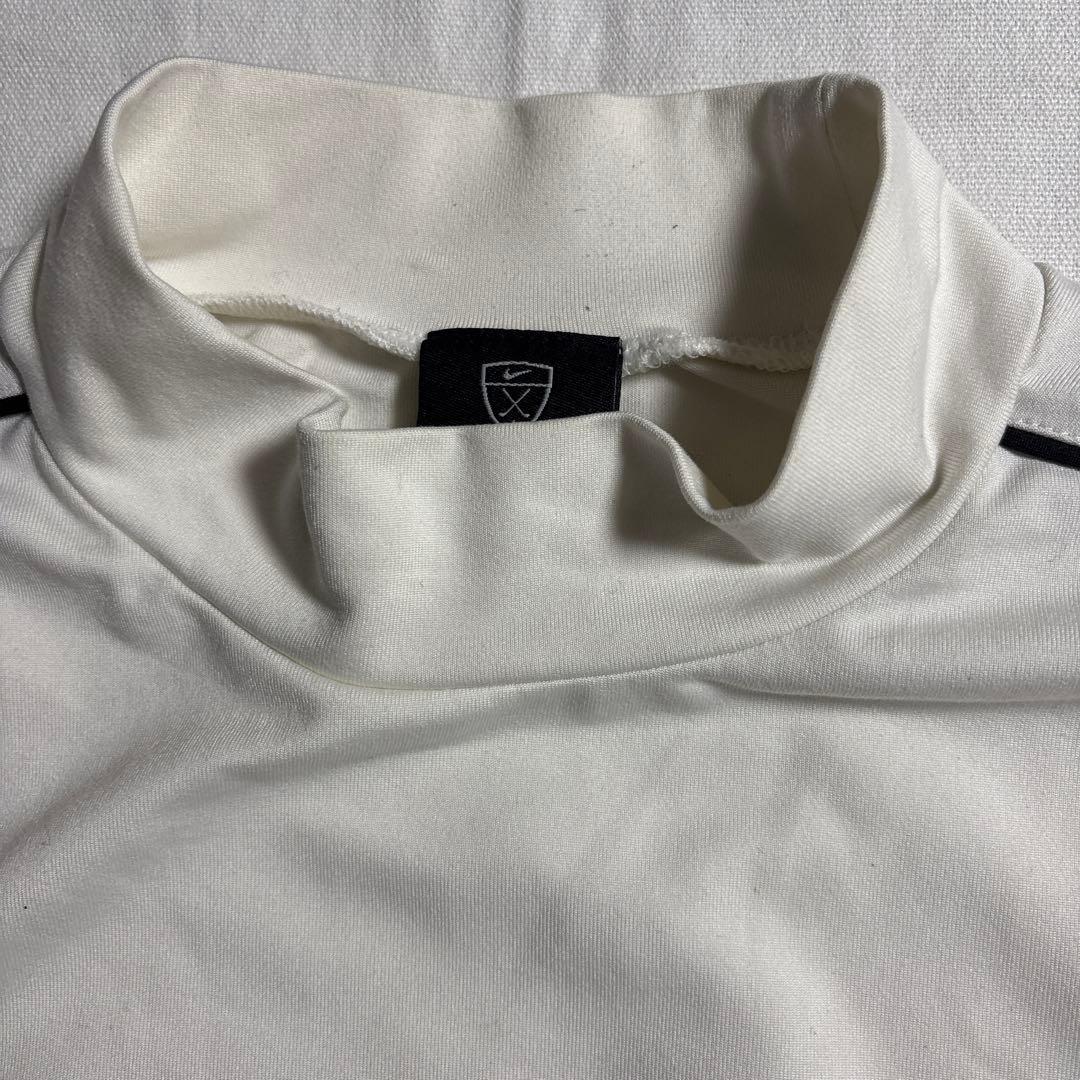 90s OLD NIKE GOLF モックネック ロンT 刺繍ロゴ カットソー