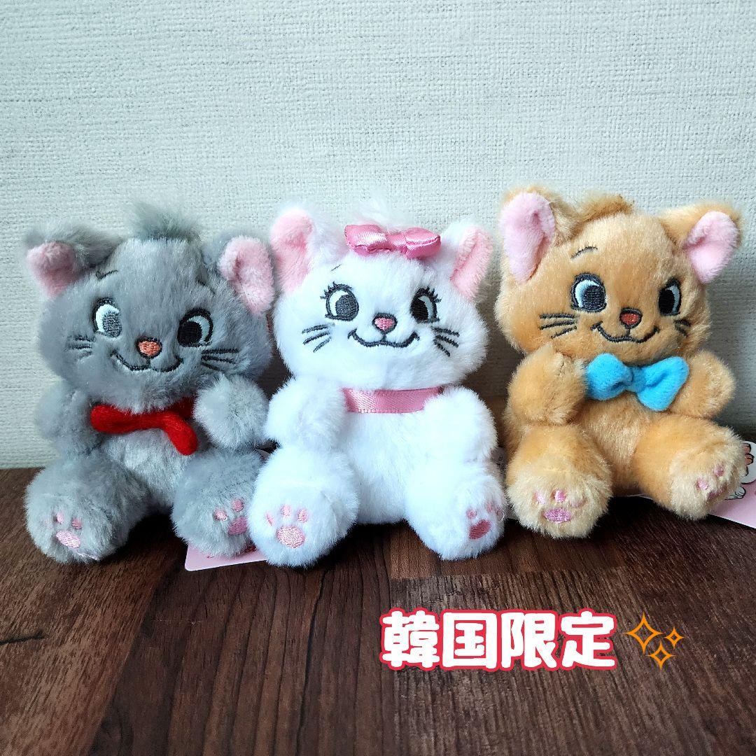 【韓国限定】 ディズニー BUTTER マリー おしゃれキャット キーホルダー