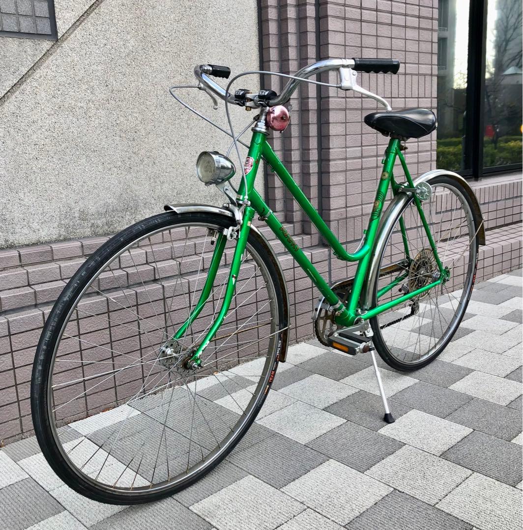 AZUKI 　自転車　ビンテージ　昭和レトロ　5段変速　27インチ　東京