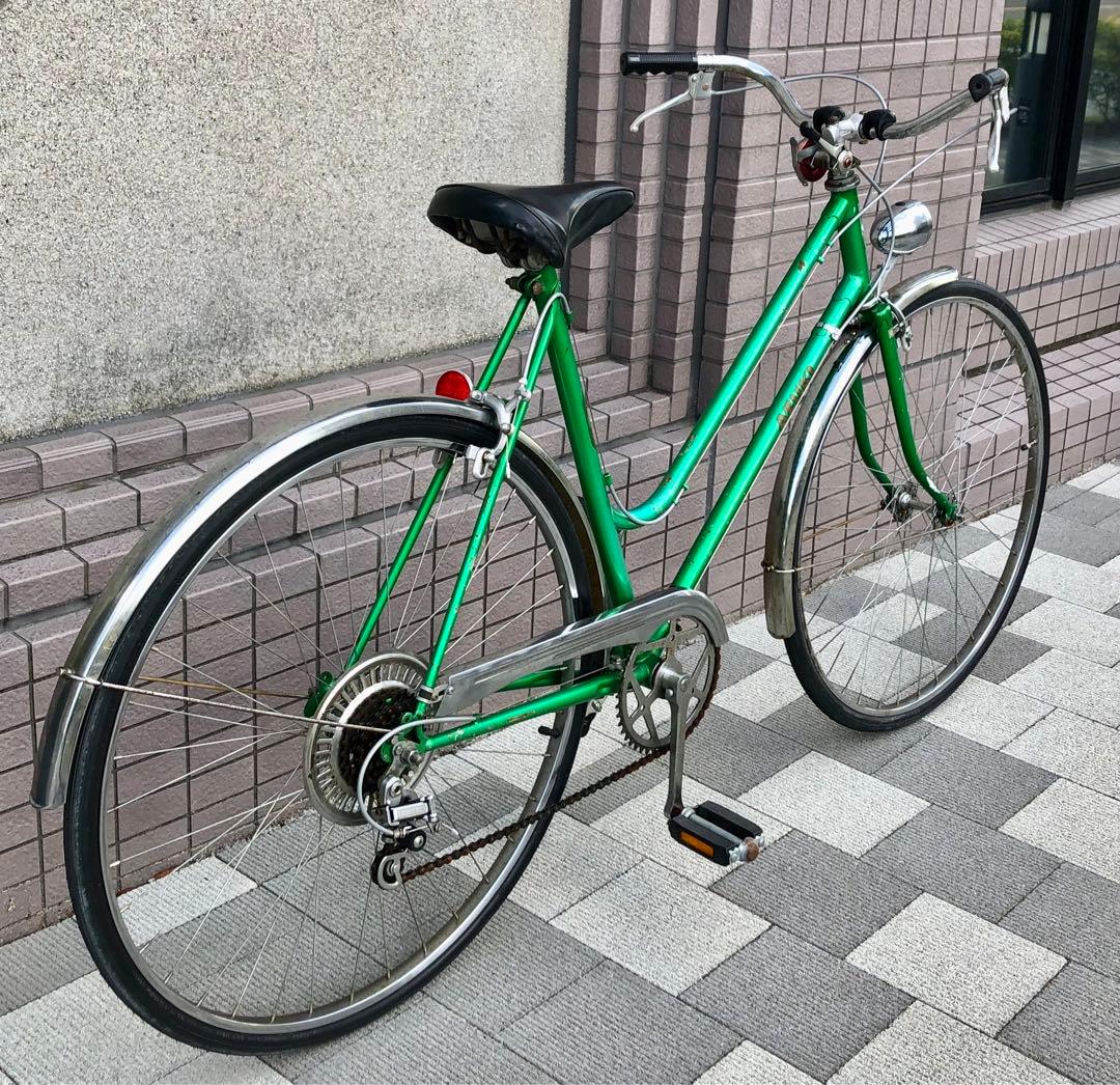 AZUKI 　自転車　ビンテージ　昭和レトロ　5段変速　27インチ　東京