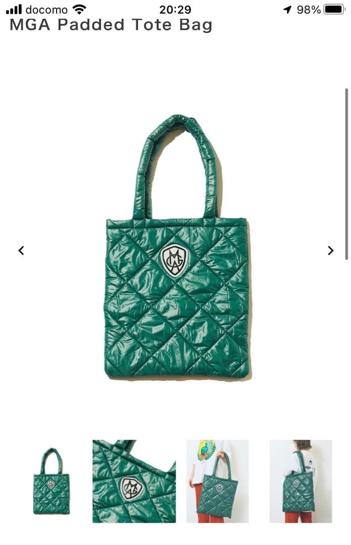 新品　mrs.green apple トートバッグ　緑　ミセスグリーンアップル