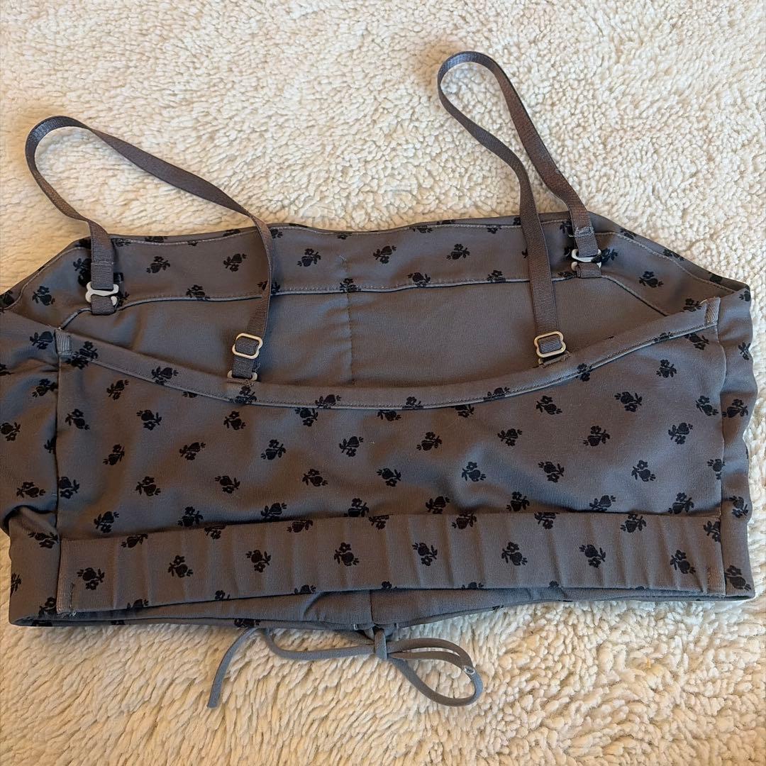 emmi yoga ヨガウェアセット グレー 花柄