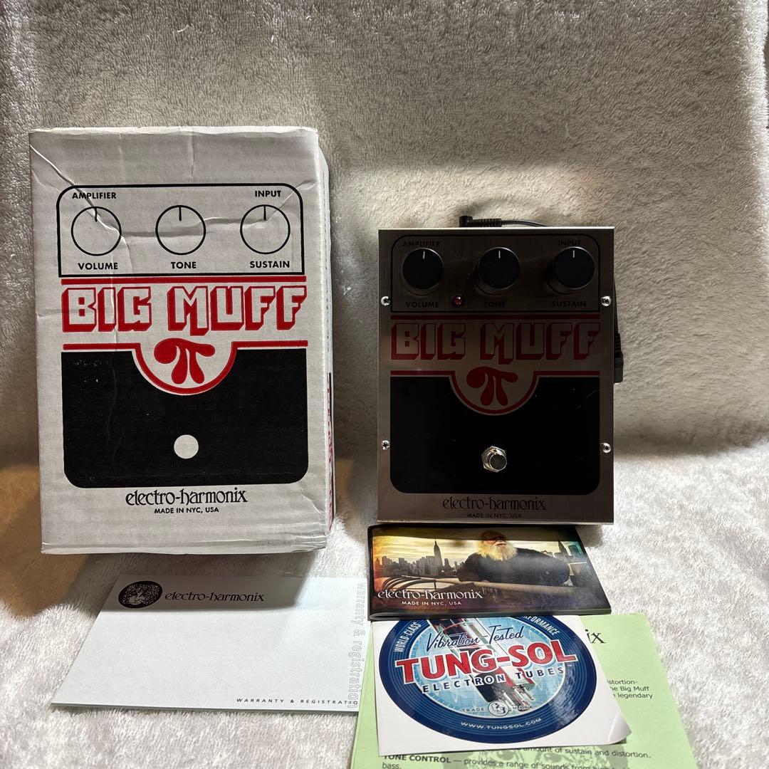electro-harmonix bigmuff 箱、取説、ステッカー 変換付き