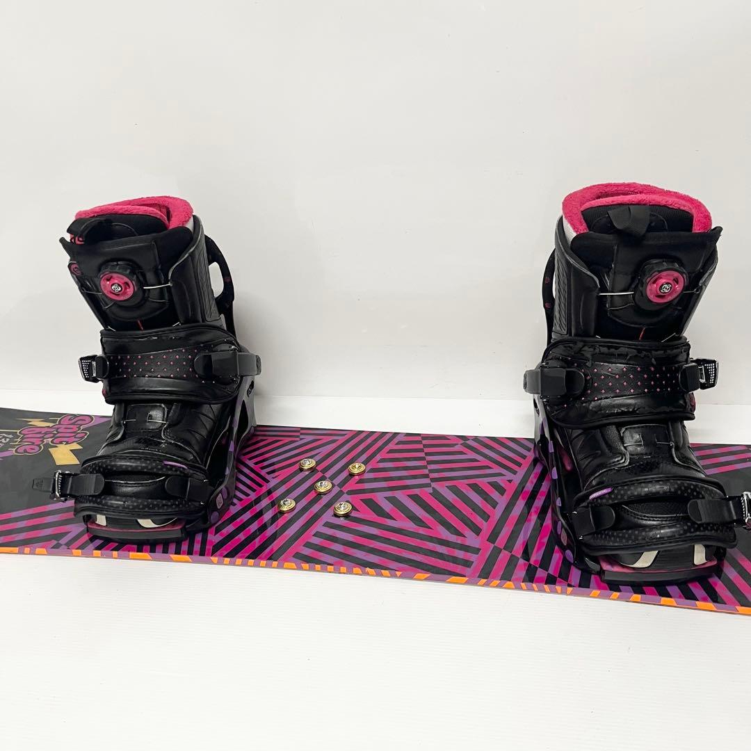 SALOMON K2 レディース スノボセット　サロモン　スノーボード バイン