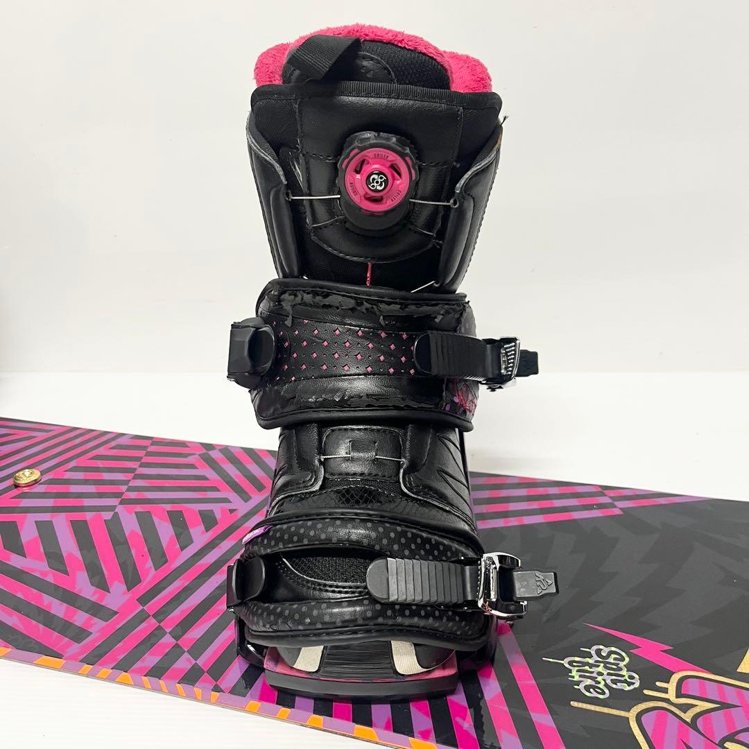 SALOMON K2 レディース スノボセット　サロモン　スノーボード バイン