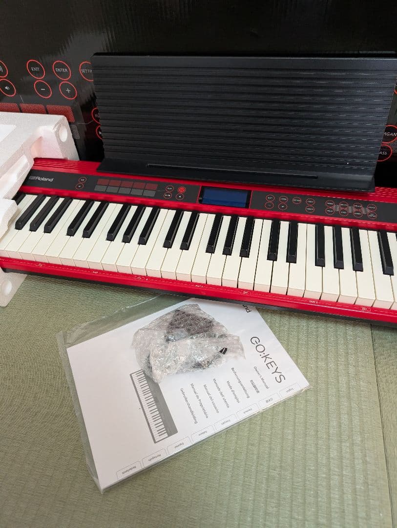 【美品・動作確認済】Roland Go:Keys 61鍵 レッド　ソフトケース