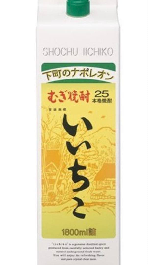 いいちこパック　25度　1800m 2ケース(12本)