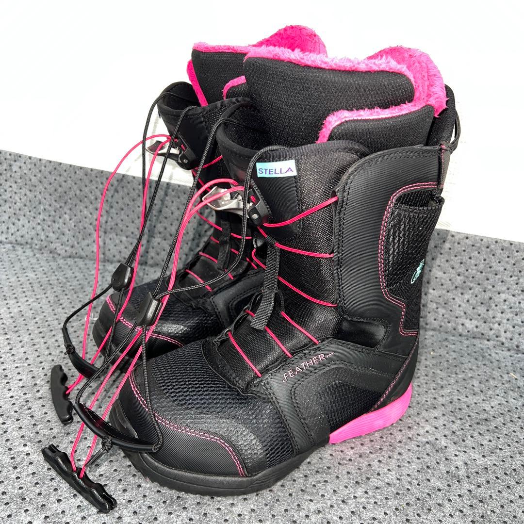 5回使用 レディース 23.5cm STELLA FEATHER スノボブーツ