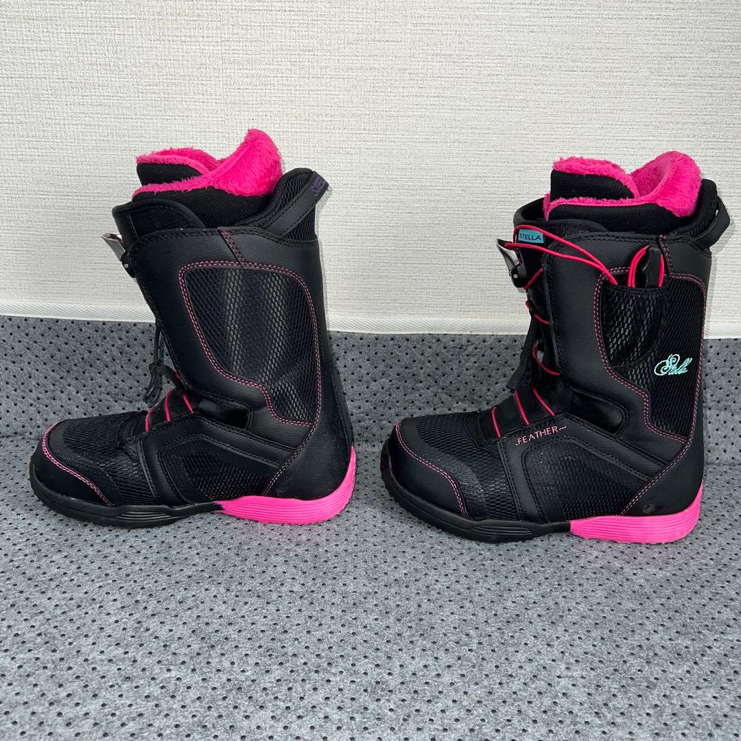 5回使用 レディース 23.5cm STELLA FEATHER スノボブーツ