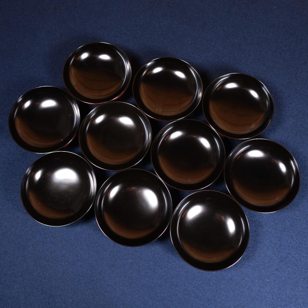 塗師 和田璜斎 秀衡絵 煮物椀 秀衡椀 10客 共箱