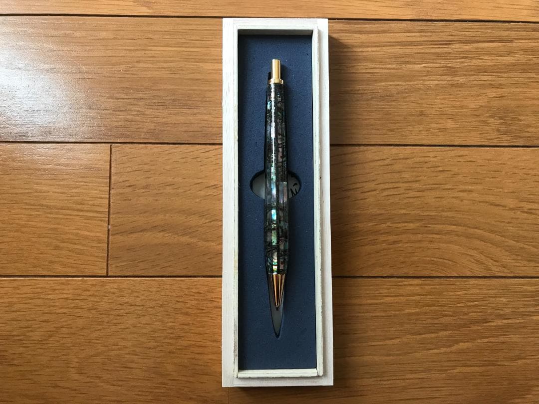 ★【新品・桐箱】金杢犀 アバロン シャーペン