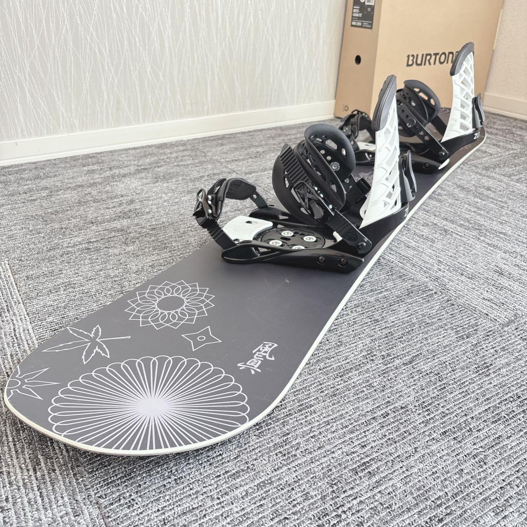 68超美品❗️超豪華❗️眞空雪板等/風眞モデル スノーボードセット★150cm