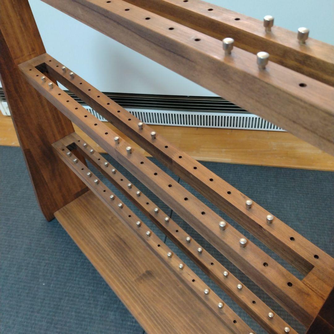 ✨️新品級✨️ WOOD WORKS リールスタンド ブラウン リール置き 釣具