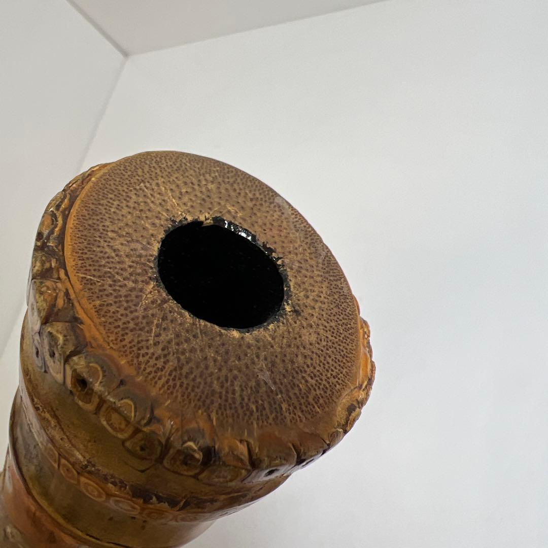 鳳舟在銘　銀三線尺八　長さ約58㎝　東Y7-1218①