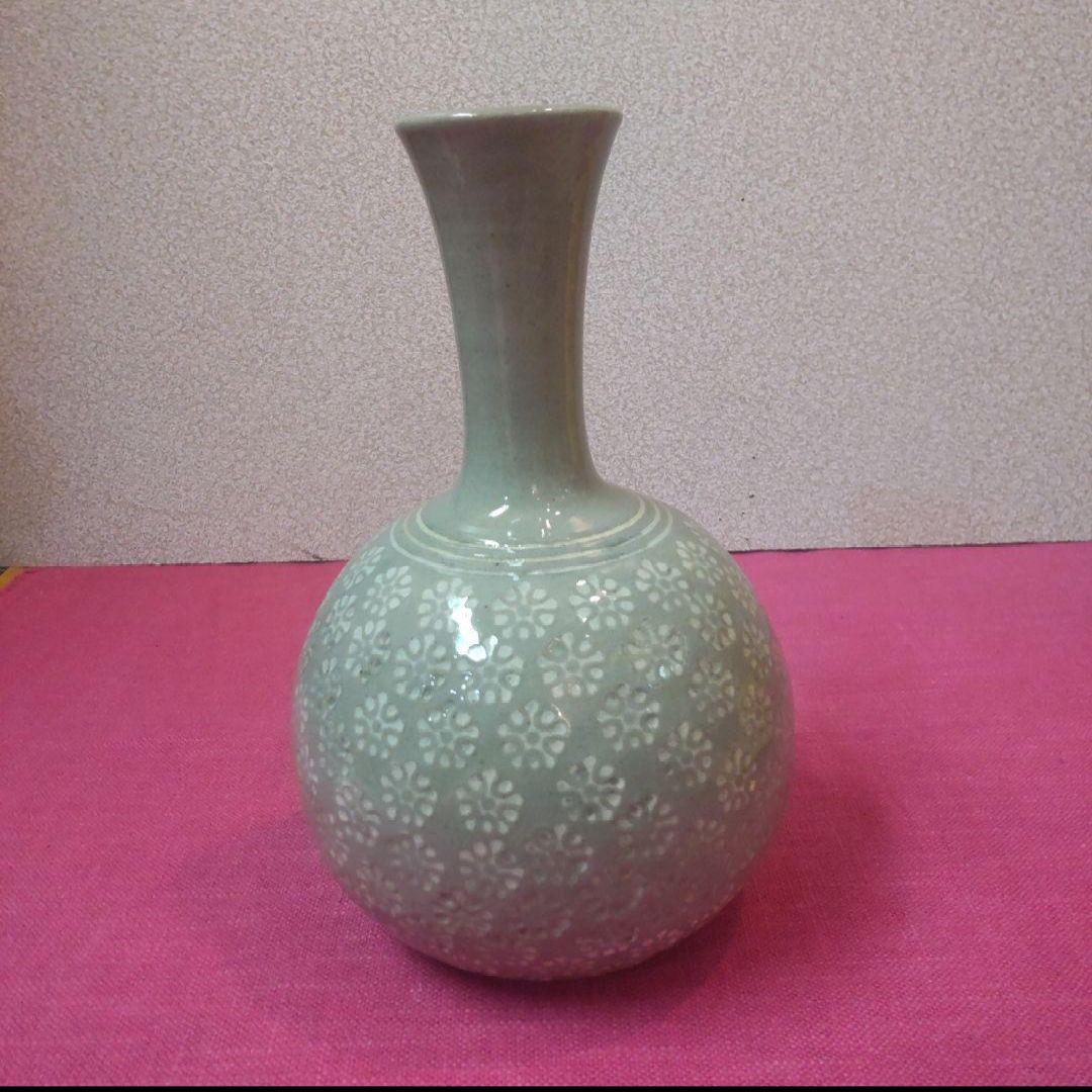 81*Z203陶芸 茶道具 花瓶 花生け 水次