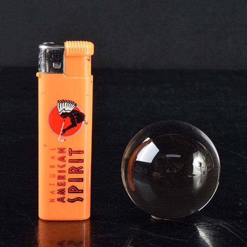 パワーストーン　天然水晶玉　丸玉　直径約4.1cm　共箱　V　R8565