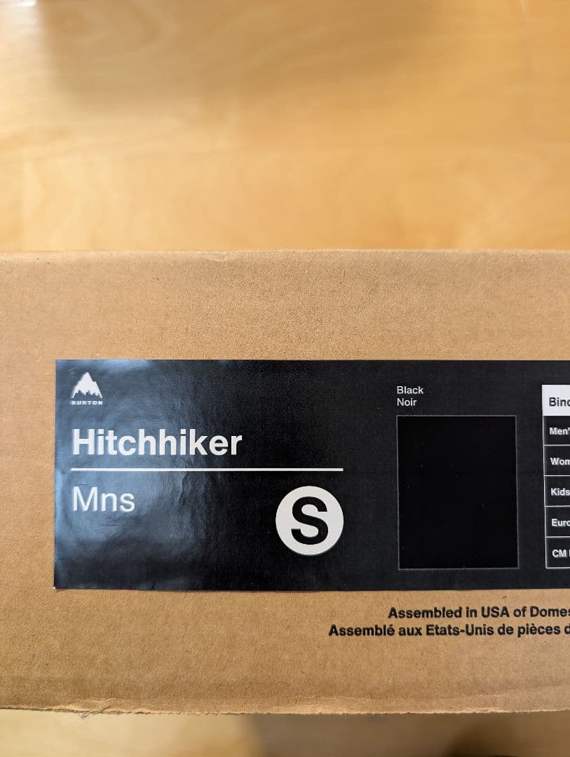 メンズ バートンスノーボード バインディング ヒッチハイカー ブラック S