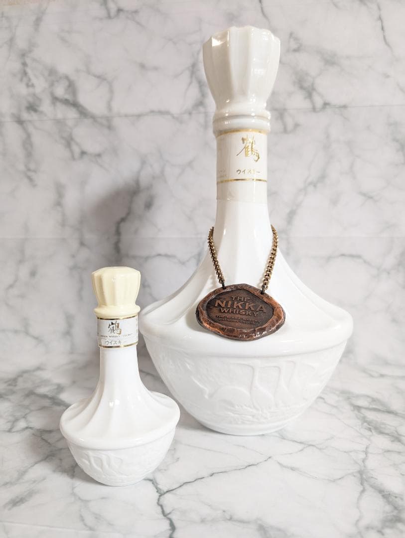 THE NIKKA WHISKY ニッカウヰスキー 鶴 陶器ボトル ミニボトル付