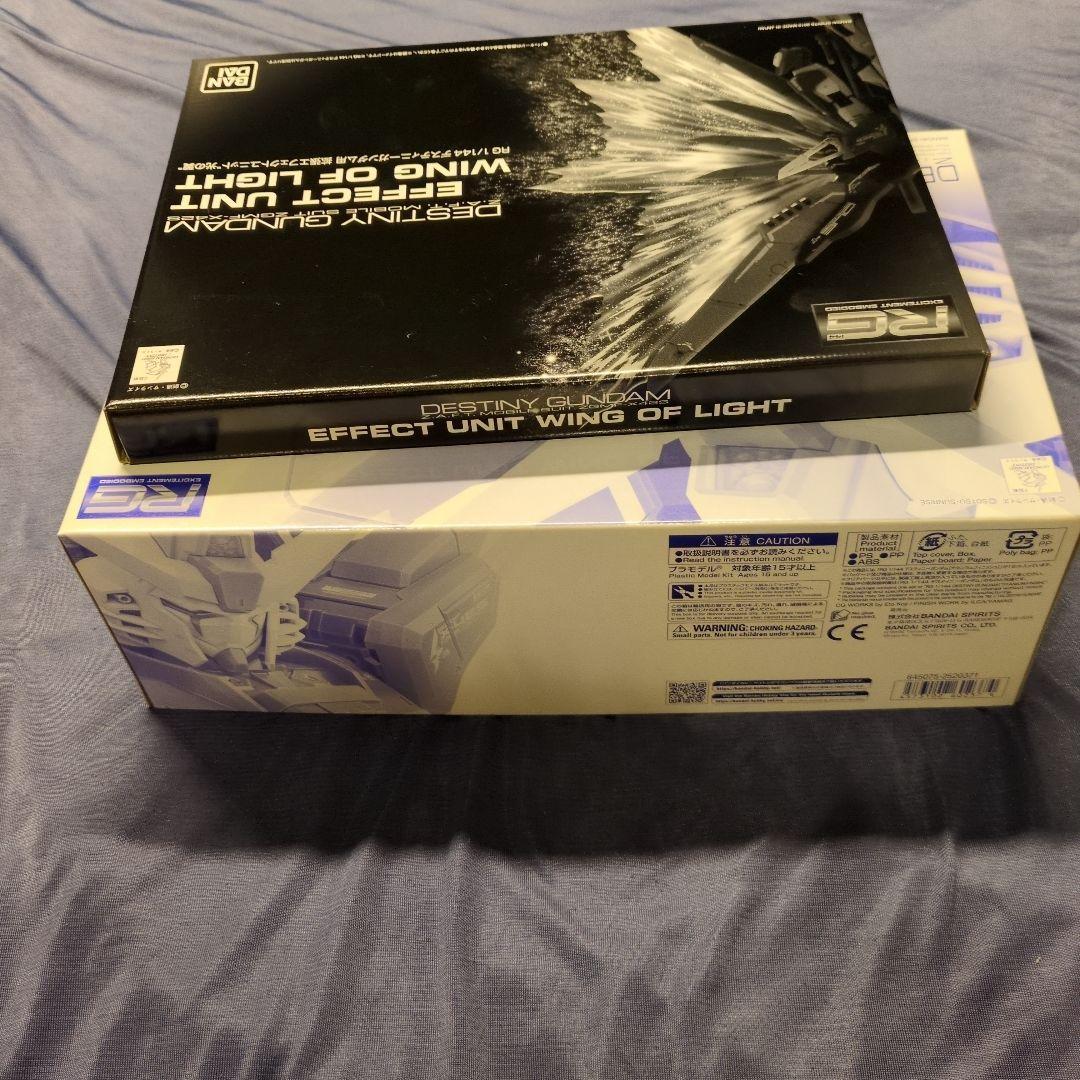 RG 1/144 デスティニーガンダム[チタニウムフィニッシュ]＆光の翼