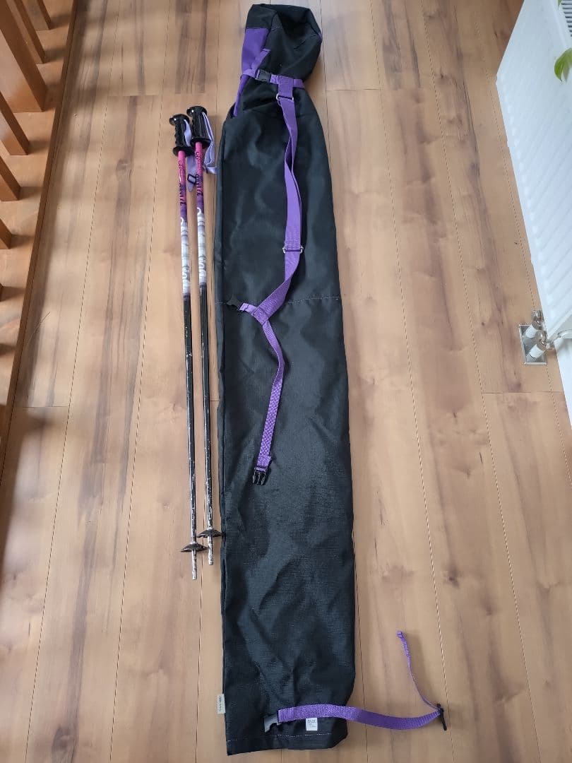 KAZAMAスキー ブラック/ピンク/パープル145センチ