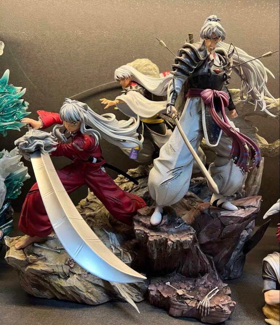 犬夜叉　殺生丸　闘牙王　父と子　フィギュア　ガレージキット