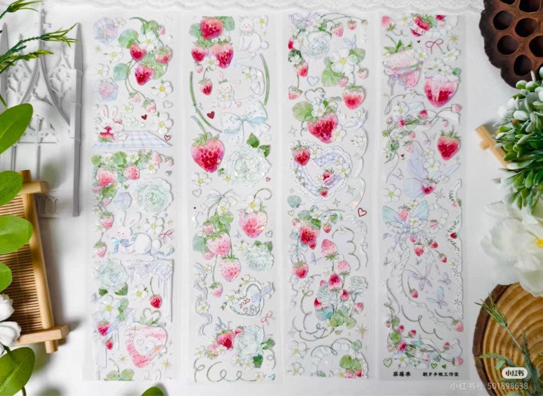 海外 PETテープ マスキングテープ いちごうさぎ