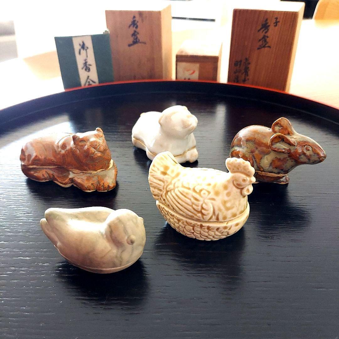 茶道　香合　5点セット