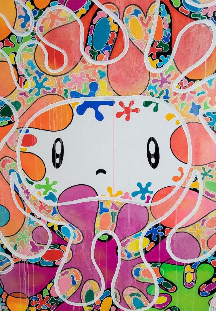 ★鈴木哲也★S100(1620×1620mm)アクリル原画★送料無料#124